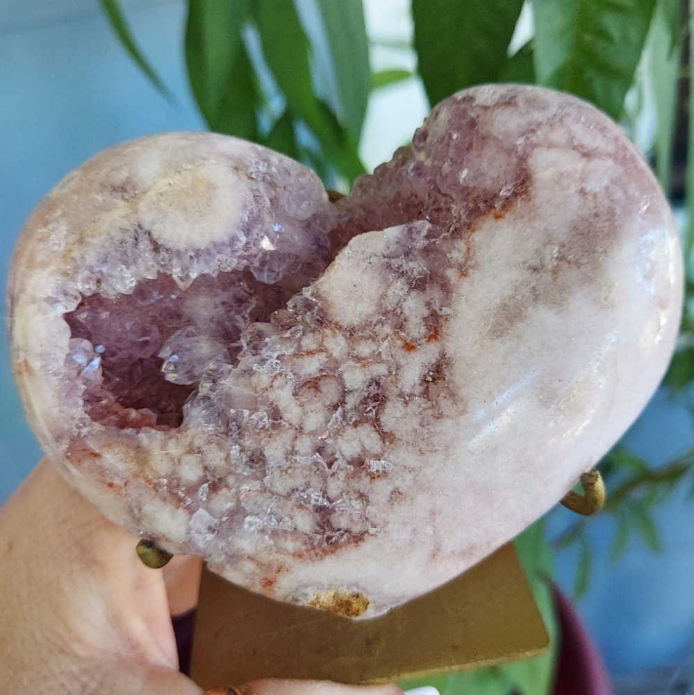 High Quality Pink Amethyst Heart